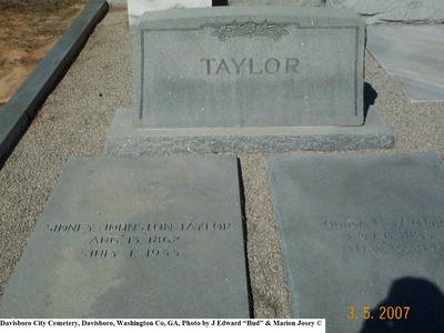 Taylor, Sidney Johnston, Davisboro City Cem, Washington Co, GA.jpg