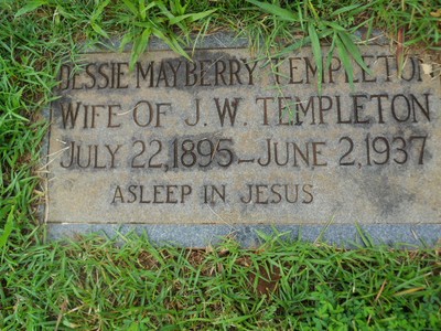 Templeton, Dessie Mayberry, Oakwood Cem, Iredell Co, NC.jpg