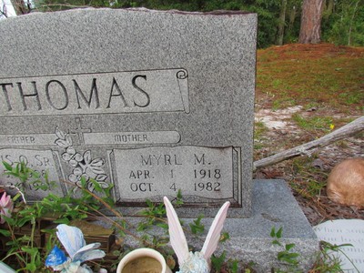 Thomas, Myrl M Carver, Pleasanr Grove Cemetery, Gilchrist Co, FL.jpg