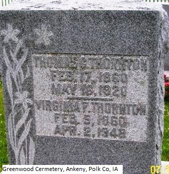 Thornton, Thomas & Virginia, Greenwood Cemetery, Polk Co, IA.jpg