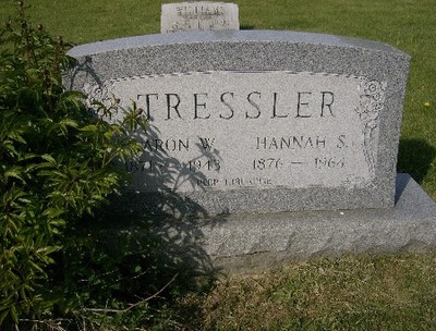 Tressler, Arron W & Hannah Sarah Hoy, Pine Hall Cem, Centre Co, PA.jpg