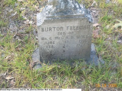 Wall, Burton Freeman, Pleasant Hope Cem, Cass Co, TX.jpg