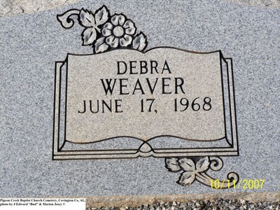 Weaver, Debra, Pigeon Creek Baptist Cem, Covington Co, AL.jpg
