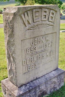 Webb, John W & Dora Moore, Evergreen Cem, Muhlenberg Co, KY.jpg