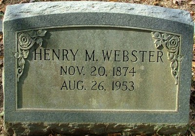 Webster, Henry M, Maysville Cemetery, Sumter Co, SC.jpg