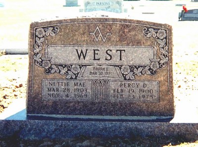 West, Percy Duncan & Nettie Mae Inman, Waynok Cem, Woods Co, OK.jpg