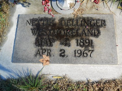 Westmoreland, Nettie Dillinger, Oakwood Cem, Iredell Co, NC.jpg