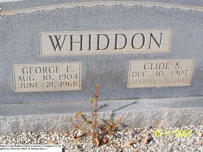 Whiddon, George E & Clide Stuart, Pigeon Creek Bap Cem, Covington Co, AL.jpg