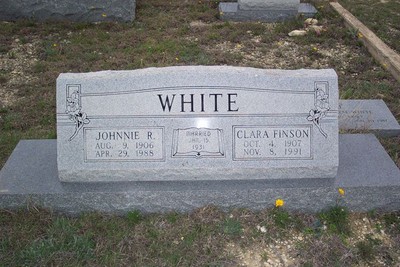 White, Johnnie R & Clara Finson, Saint Olaf Cem, Bosque Co, TX.jpg