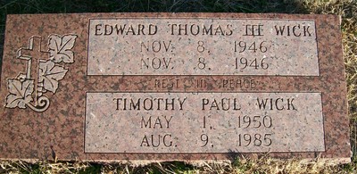 Wick, Edward T & Timothy P, Carnegie Cem, Caddo Co, OK.jpg