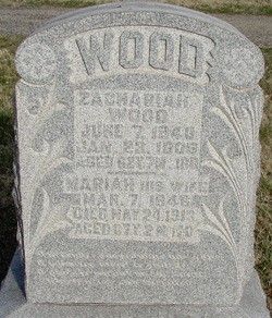 Wood, Zachariah T & Martha Jane Pletcher, Roseville Cem, Muskingum Co, OH.jpg