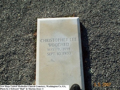 Woodard, Christopher Lee, New Hope U M Cem, Washington Co, GA.jpg