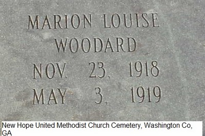 Woodard, Marion Louise,  New Hope U M Cem, Washington Co, GA.jpg