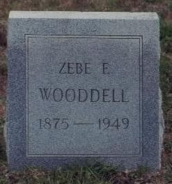 Wooddell, Zebedee E, Jarrett Cem, Cherokee Co, TX.jpg