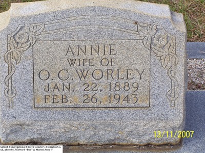 Worley, Annie Colvin, Antioch Congregational Church Cem, Covington Co, AL.jpg