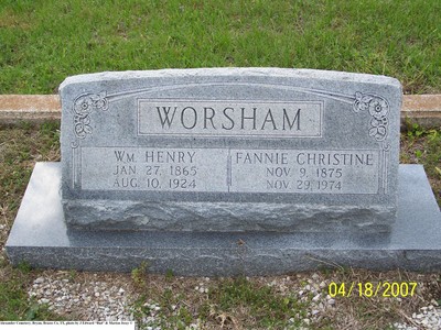 Worsham, William H & Fannie Christine Blum, Alexander Cem, Brazos Co, TX.jpg