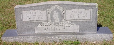Wright, Charles Monroe & Thelma Bulah Wooddell, Jarratt Cem, Cherokee Co, TX.jpg