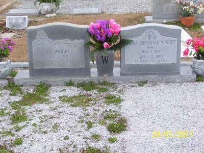 Wright, L C & Emma E Nall, Excel Cem, Monroe Co, AL.jpg