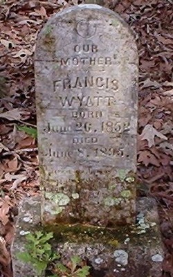 Wyatt, Lucinda Frances Roark, Shockleys Chapel Cem, Walker Co, TX.jpg