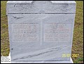 Alexander, Warren W & Hannah C Alexander, Hebron United Methodist Church Cemetery, Lee Co, SC.jpg