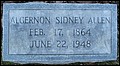 Allen, Algeron Sidney, Cedarwood Cemetery, Halifax Co, NC.jpg