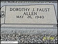 Allen, Dorothy J Faust, Pigeon Creek Baptist Church Cem, Covington Co, AL.jpg