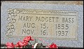 Bass, Mary Padgett, Carolina Cemetery, Covington Co, AL.jpg