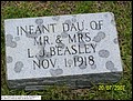 Beasley, Infant Daughter, Wesley Chapel Church Cem, Lydia, Darlington Co, SC.jpg