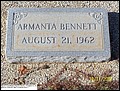 Bennett, Armanta, Pigeon Creek Baptist Church Cem, Covington Co, AL.jpg