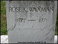 Waxman, Rose, Forewst Lawn Cemetery, Norfolk Co, VA.jpg