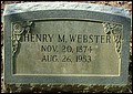 Webster, Henry M, Maysville Cemetery, Sumter Co, SC.jpg