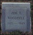 Wooddell, Zebedee E, Jarrett Cem, Cherokee Co, TX.jpg