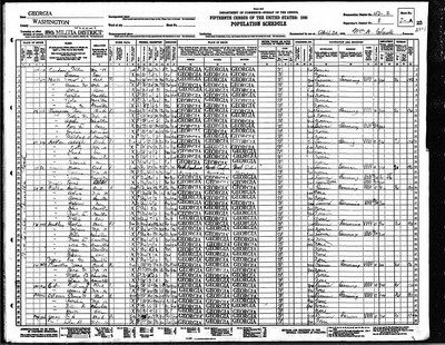 1930, Forest Hamilton Josey, Washington Co GA.jpg