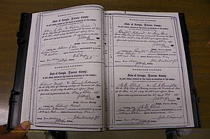 Laurens Co, GA, Marriages 1870 - 1879, P 036-037.JPG
