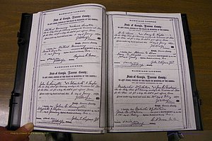 Laurens Co, GA, Marriages 1870 - 1879, P 044-045.JPG