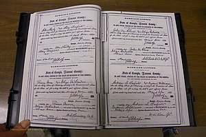 Laurens Co, GA, Marriages 1870 - 1879, P 046-047.JPG