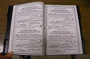 Laurens Co, GA, Marriages 1870 - 1879, P 050-051.JPG