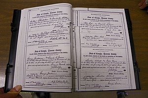 Laurens Co, GA, Marriages 1870 - 1879, P 054-055.JPG