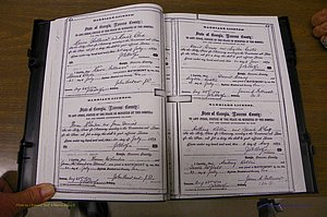 Laurens Co, GA, Marriages 1870 - 1879, P 062-063.JPG
