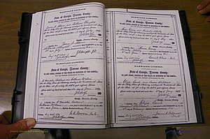 Laurens Co, GA, Marriages 1870 - 1879, P 064-065.JPG