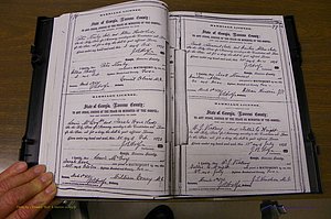 Laurens Co, GA, Marriages 1870 - 1879, P 076-077.JPG