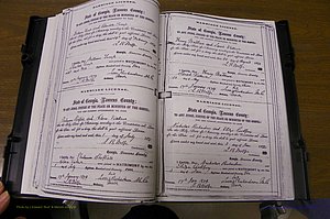 Laurens Co, GA, Marriages 1870 - 1879, P 096-097.JPG