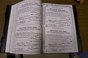 Laurens Co, GA, Marriages 1870 - 1879, P 098-099.JPG