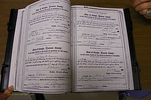 Laurens Co, GA, Marriages 1870 - 1879, P 108-109.JPG