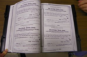 Laurens Co, GA, Marriages 1870 - 1879, P 110-111.JPG