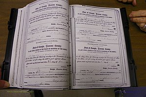 Laurens Co, GA, Marriages 1870 - 1879, P 118-119.JPG