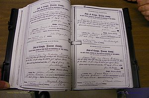 Laurens Co, GA, Marriages 1870 - 1879, P 124-125.JPG