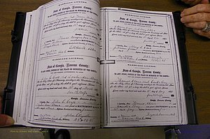 Laurens Co, GA, Marriages 1870 - 1879, P 126-127.JPG