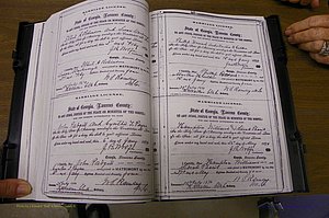 Laurens Co, GA, Marriages 1870 - 1879, P 132-133.JPG