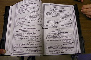 Laurens Co, GA, Marriages 1870 - 1879, P 148-149.JPG